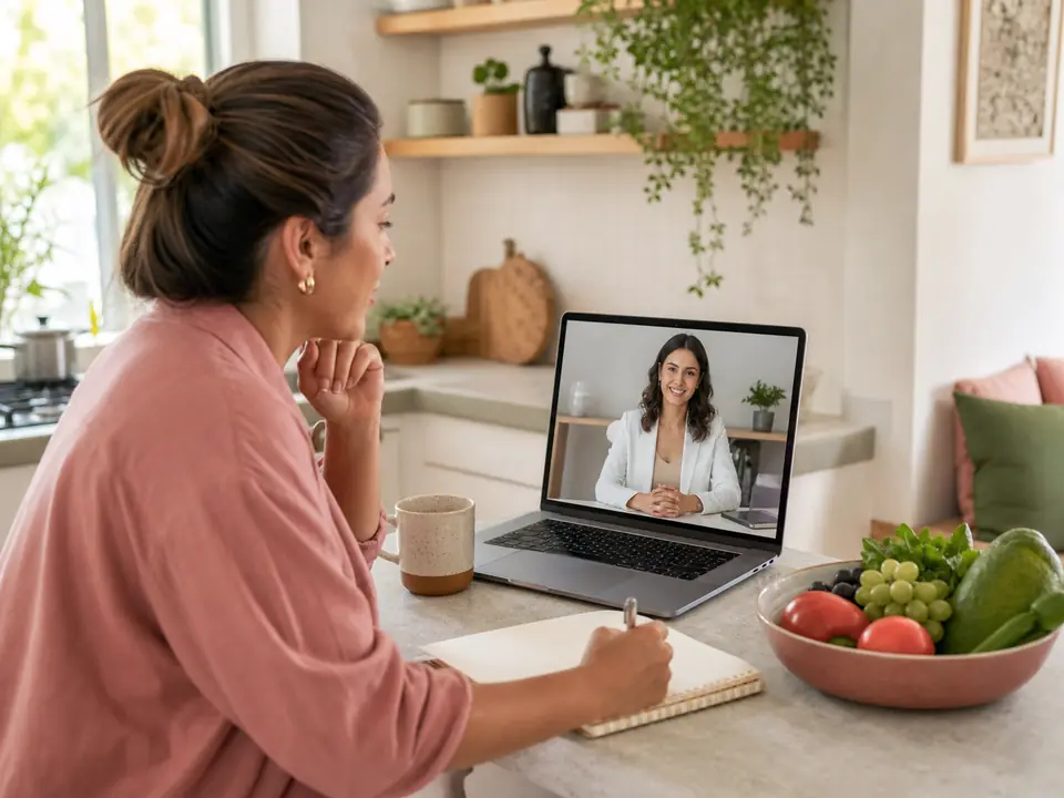 Atendimento nutricional por videochamada integrado à rotina
